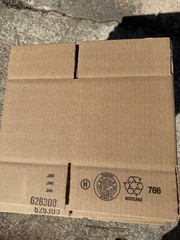 40 CARDBOARD BOXES, 7 X 6 X 6, 32 ECT CRUSH RATING