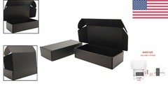 Black Corrugated Mailer Boxes 7x5x2 inches Pack of 25 for Shipping Packaging