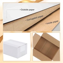40 Pack Corrugated Cardboard Boxes 6x4x3 – Ideal for Gift and Mailing Needs