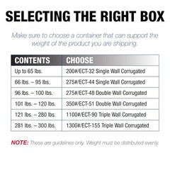 TAPE LOGIC 8x8x40 Tall Corrugated Boxes, Tall, 8L x 8W x 8″ x x 40″, Kraft