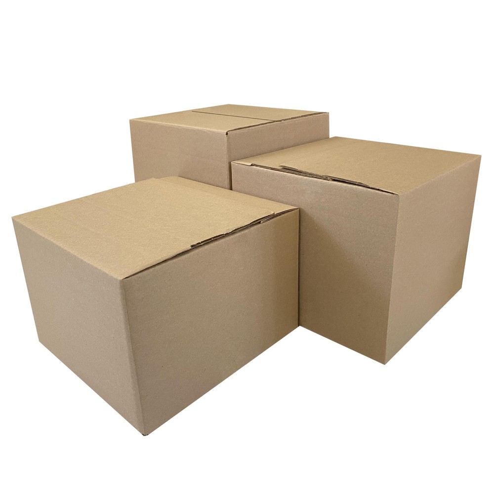 UOFFICE Multi-Depth Corrugated Boxes 8″ x 8″ x 8″ Bundle 25 Cube Boxes