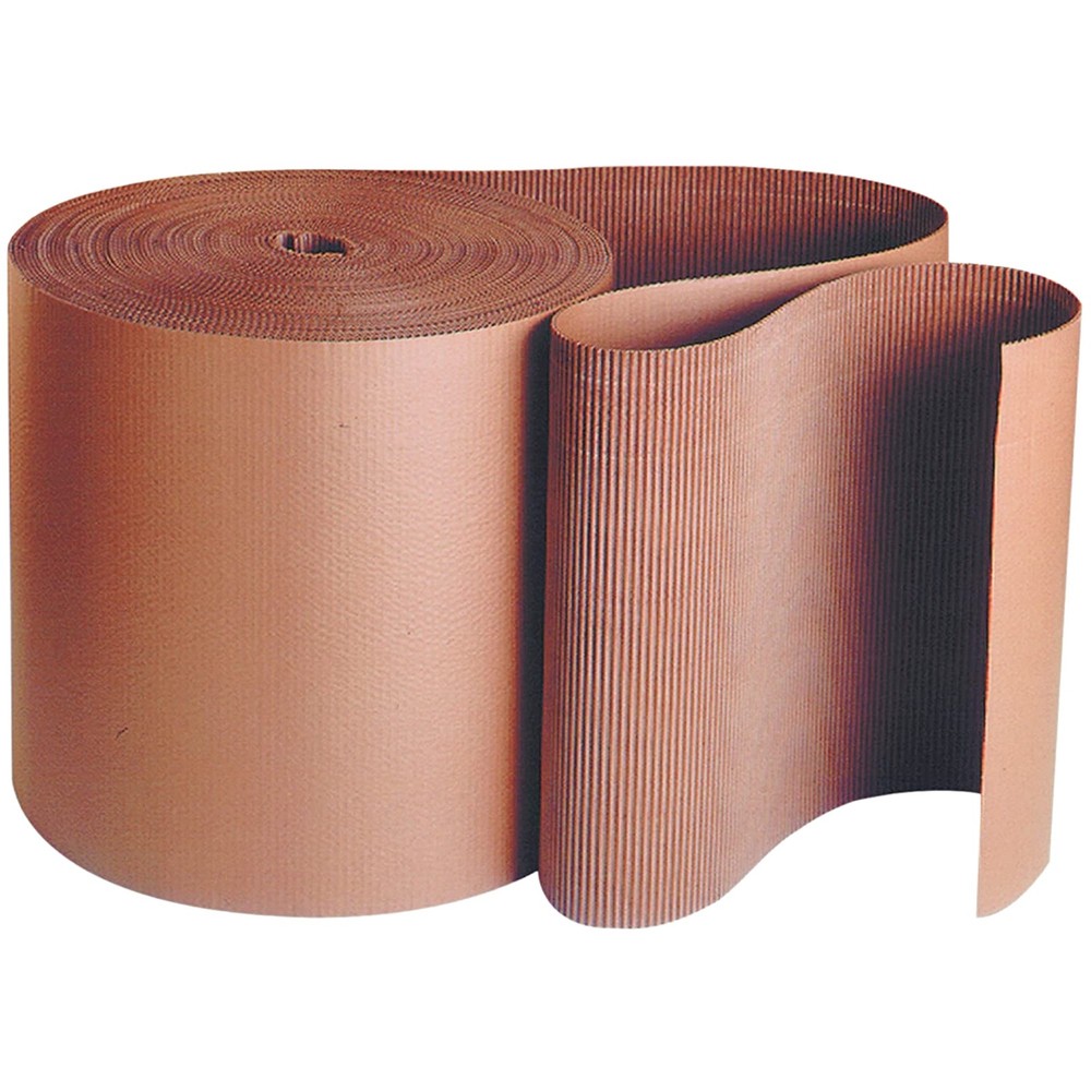 Shipping Corrugated Roll 24″L x 250″W 1-Pack, Singleface Corrugated Cardboard…
