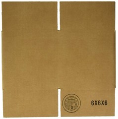Box USA 6x6x6 Corrugated Shipping Box Bundle/25