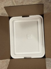 Insulated Styrofoam COOLER w/ shipping box | Cold refrigerated + 2 ICE Pk
