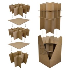 UBMOVE Dish & Glass Partition Insert Kit 4 pack fits in our kitchen boxes
