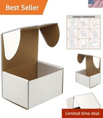 Versatile White Cardboard Shipping Boxes – 15 Pack, 12x9x6 for All Occasions