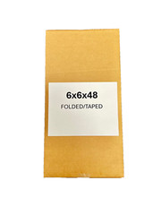 6″ x 6″ x 48″ CARDBOARD BOX – 200 lb – 5 BOX BUNDLE – TALL