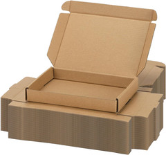 9X6X2 Inch Shipping Boxes Set of 6 Brown, Inner Size 8.6X5.6X1.6 Inch Cardboard