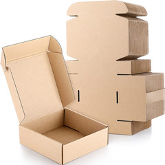 Shipping Boxes 100 Pack 6 x 6 x 2 Inch Corrugated Cardboard Boxes Small Mailing