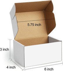 Durable 25 Pack 6x4x3 Corrugated Shipping Boxes – Lightweight & Easy to Use