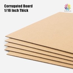 50 Pack Corrugated Cardboard Sheets 11 x 17, Large Flat Inserts, 2mm Thickness