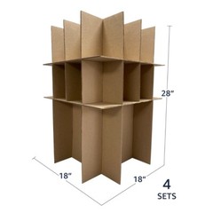 UBMOVE Dish & Glass Partition Insert Kit 4 pack fits in our kitchen boxes
