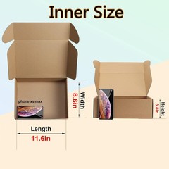 Pack of 20 12x9x4 Inches Corrugated Cardboard Shipping Boxes – Eco-Friendly