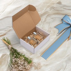 Recyclable 8x6x3 Shipping Box Set of 25 – Convenient Mailers with Stickers