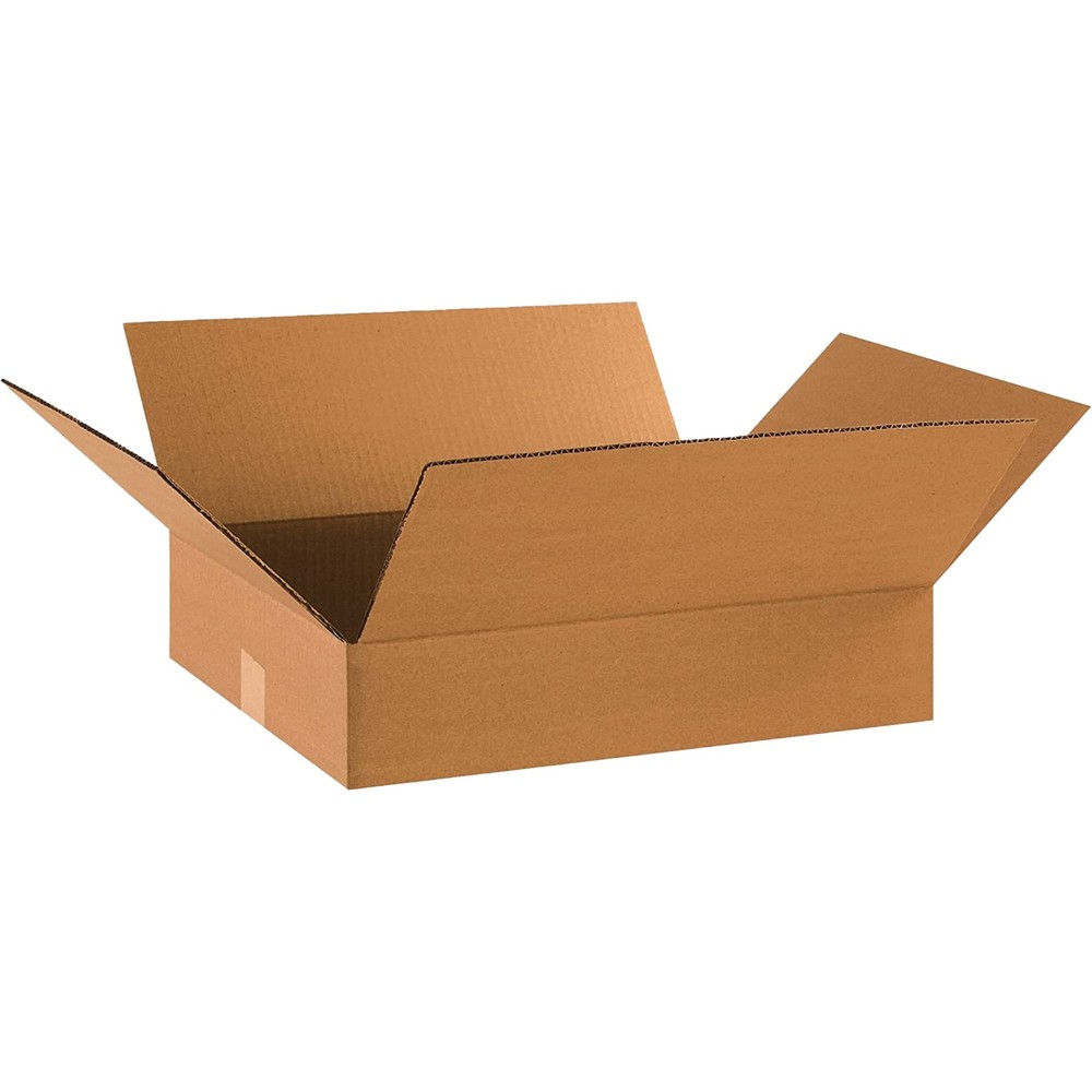 TAPE LOGIC 18 x 14 x 4 Corrugated Cardboard Boxes, Flat 18L x 14W x 4H, Pack of