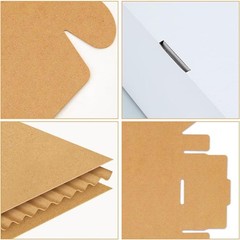 50 Pack of Height Adjustable Vinyl Record Mailers – Easy-Fold, Corrugated Design