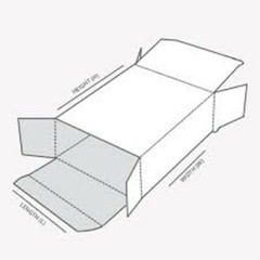 Shipping Reverse Tuck Mailers Chipboard Kraft Box 4” x 4” x 6” Cartons Storage