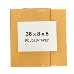 36″ x 8″ x 8″ Cardboard Corrugated Box – SINGLE BOX – LONG