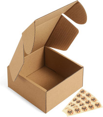 Small Shipping Boxes Corrugated Cardboard For Packaging Business Brown 50 Pack