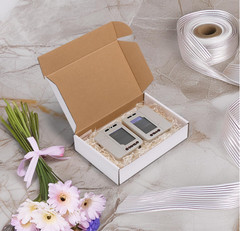 6x4x1 Shipping Boxes Set of 30, White Corrugated Cardboard Mailer Box for Packin
