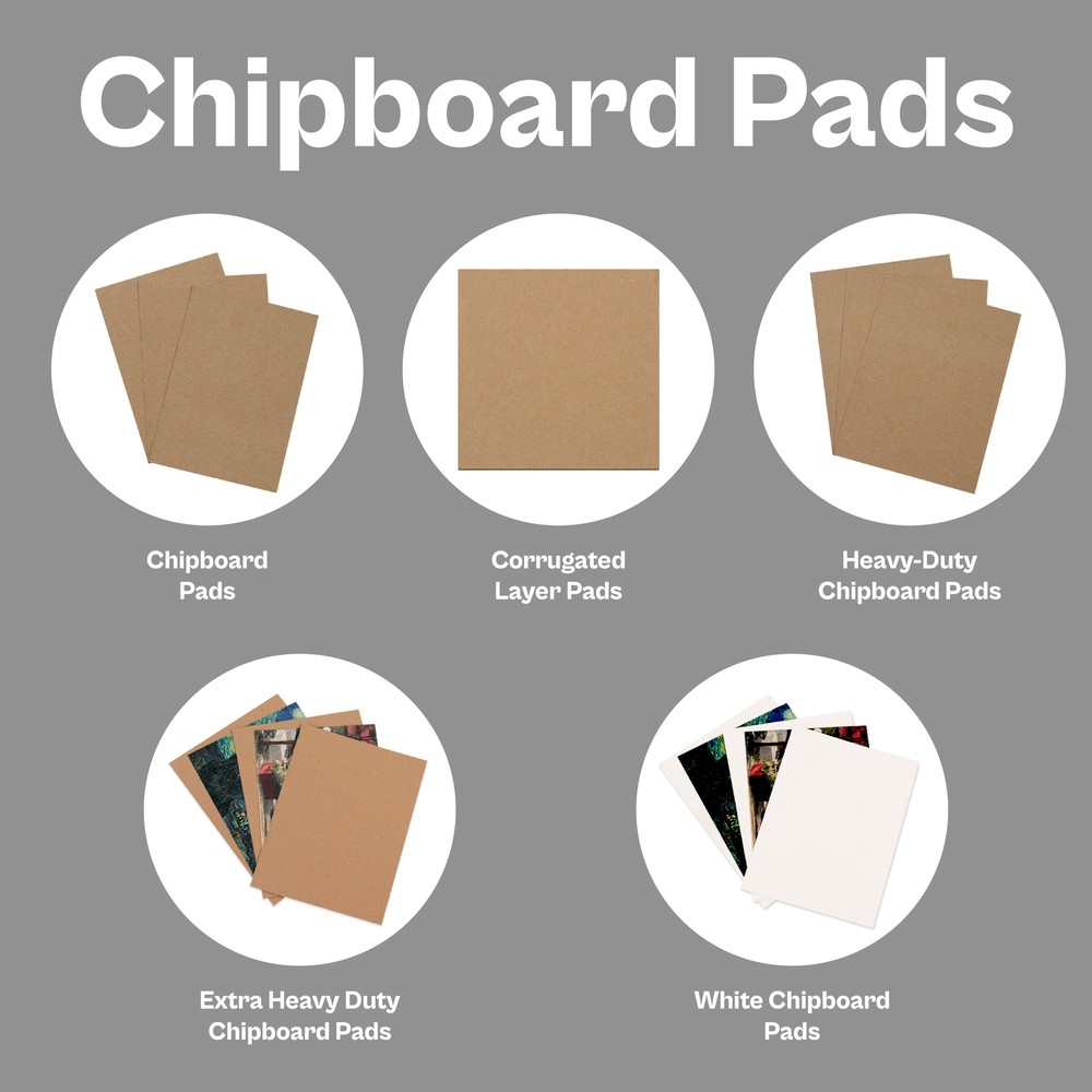 Pick Size Quantity Chipboard Pads & Corrugated Layer Pads for Mailing/Shipping