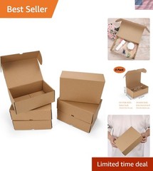 Kraft Corrugated 9x6x3 Packaging Boxes – Perfect for Small Business & Gifts