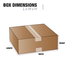 Brand New Shipping Flat Kraft Corrugated Box 26x26x8