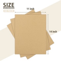 50 Pack Corrugated Cardboard Sheets 11×14 for Packing Mailing Art Crafts Brown