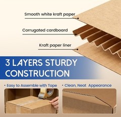 4x4x4 Shipping Boxes 50 Pack – Small Corrugated Cardboard Mug Mailer Box Brown.