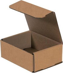 50 5″ x 4″ x 2″ Kraft Corrugated Mailers Die Cut Tuck Flap Boxes