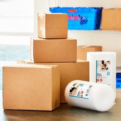 Large Shipping Boxes 4 Pack Corrugated Cardboard Boxes 15x12x10 Inches for
