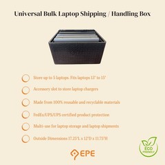 Universal Bulk Laptop Shipping/Handling Box FedEx Certified Holds 5 Laptops