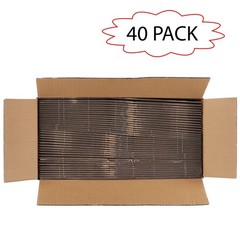8x6x6 Shipping Boxes Set of 40, White Corrugated Cardboard Box for Mailing Pa…