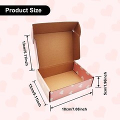 Green Recyclable Gift Mailer Boxes 7.2×5.2×2 Inch Packaging Craft Gifts
