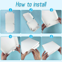 12 PCS 8.4X8.4X1.7Inch White Pizza Boxes Small Disposable Storage Boxes for Pizz