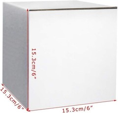 Brand New Shipping Boxes 6x6x6 White Cardboard 25 Pack