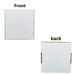 6x6x2 inch Small White Mailers Boxes Recyclable Corrugated Shipping 10 PCS