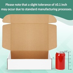 White Corrugated Shipping Boxes 12x9x3in 20 Pack Ideal for Small Business