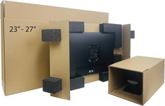 EPE USA Universal 23″ – 27″ Monitor TV Shipping Box, Secure and Protective Compu