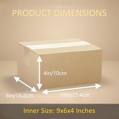 10x6x4 Shipping Boxes 25/50 Piece Set for Mailing Small Business Gift Wrapping