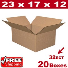 20 – 23x17x12 Cardboard Boxes Mailing Packing Shipping Box Corrugated Carton