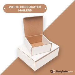 White Corrugated Mailers 10 x 5 x 2″ For Mailing/Shipping ECT-32B 50/Case