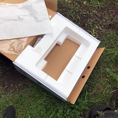 Apple iMac (27-inch, Late 2013) A1419 Empty BOX ONLY Styrofoam Inserts Moving