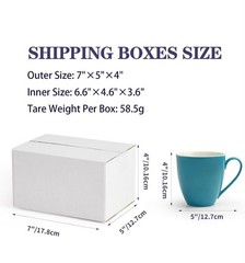 Corrugated Cardboard Shipping Box 7 x 5 x 4, 6.6 x 4.6 x 3.6 Interior