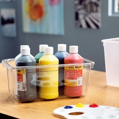 Childcraft Storage Tray – 12 1/4 x 7 7/8 x 5 1/4 – Clear – Lid Not Included