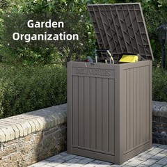 LHBGO Package Delivery Box for Outside, 48 Gallon Storage with Lockable Secur…