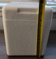 Insulated Box Styrofoam Cooler 8″ X 6″ X 8″ Interior re-usable shipping