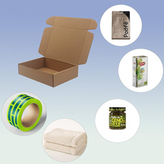 8X6X2 Inch Shipping Boxes Pack of 25, Brown Corrugated Cardboard Box Mailer Boxe