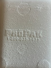 ProPak EMPTY Styrofoam Insulated Cooler with Cover 8 x 6.5 x 5