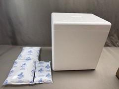 Styrofoam Shipping Box EFP Brand Cooler With Lid 6 1/4″X8 1/4″X9″ Interior